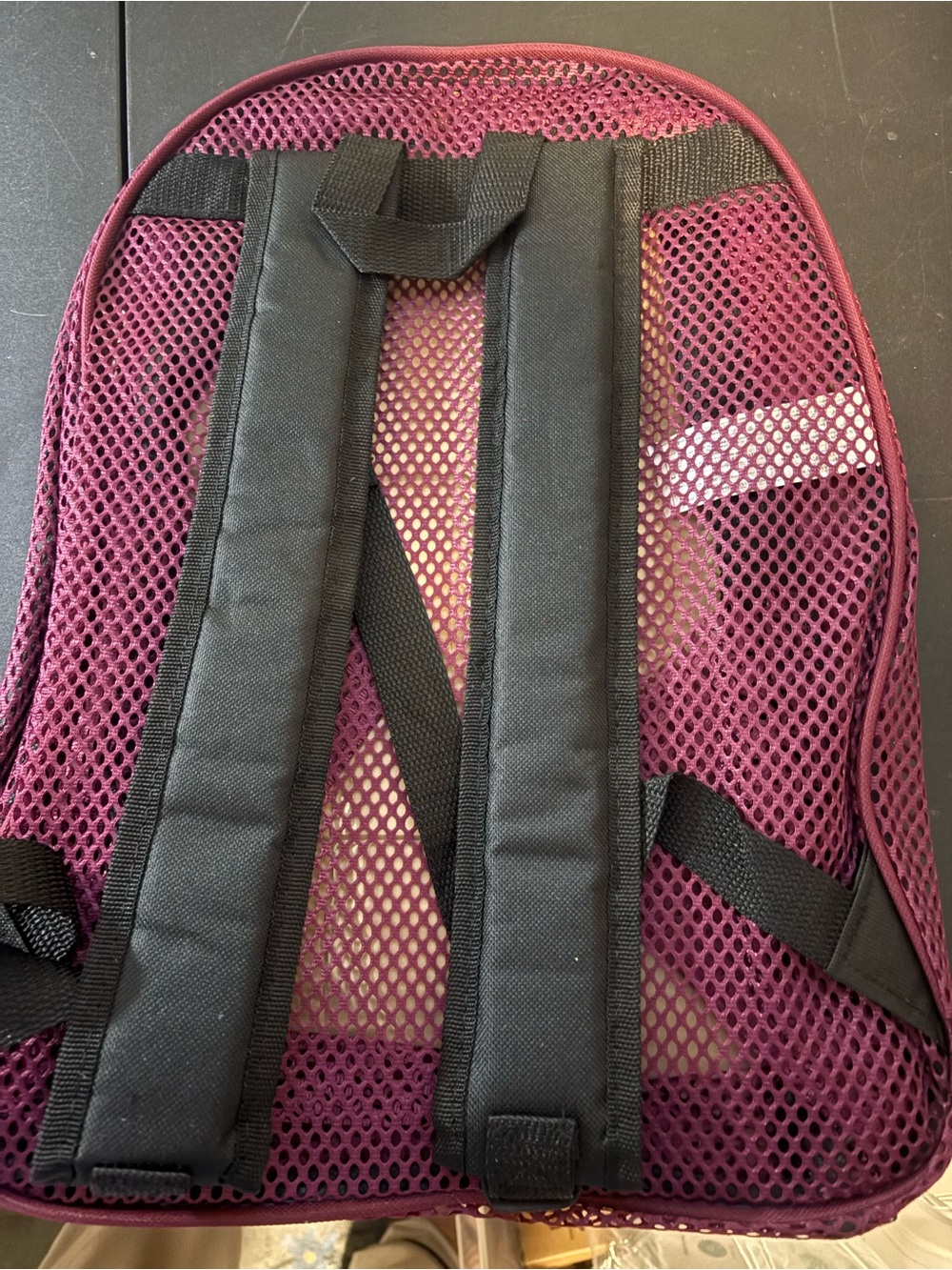 Summit Ridge Mesh Backpack - Burgundy NWT - Picture 3 of 5